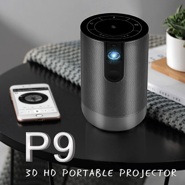 Salange P9 Mini Pocket DLP Projector Naitve 1080P Support 4K Android 7.1 BT Speaker Portable Home Theater Video Projector