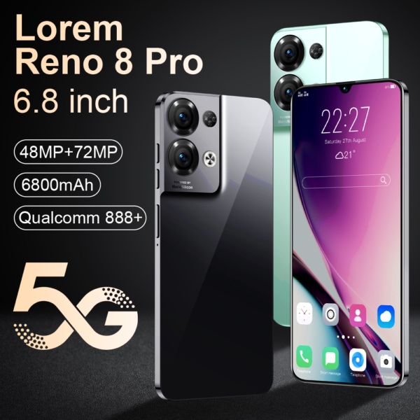 OPPO Reno 8 Pro 5G ÉCRAN 6.8 POUCES - NOIR / VERT