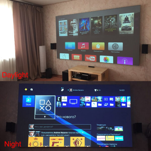Salange Portable Projector Screen 120 100 inch Reflective Outdoor Projection Screen For Xiaomi Projector XGIMI DLP Home Theater